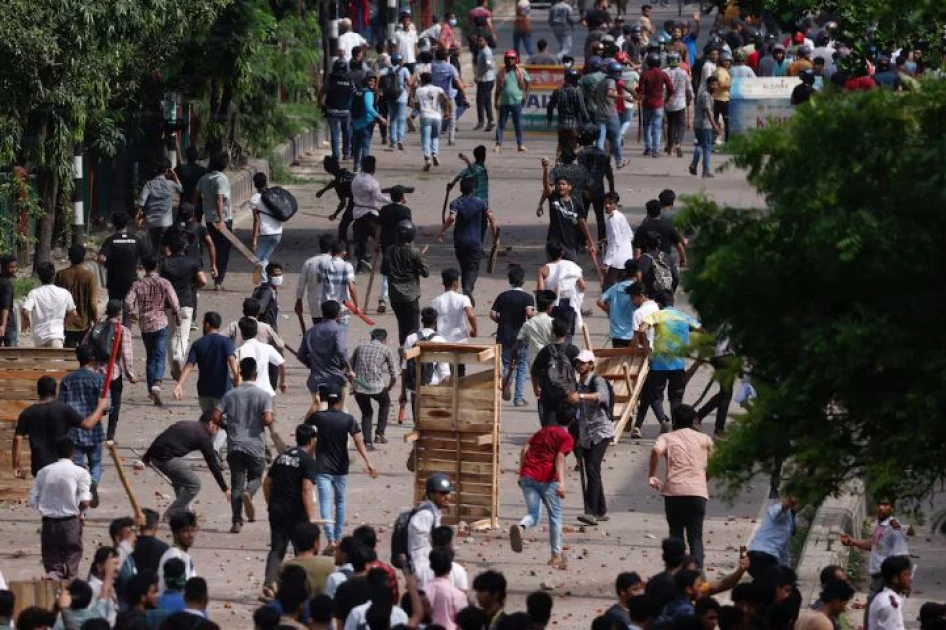 Five killed in violent anti-quota protests in Bangladesh