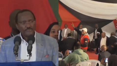 Chaos at Azimio meeting in Nairobi as goons disrupt Kalonzo's speech
