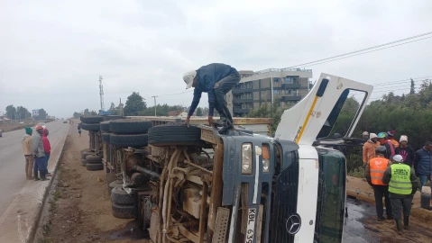 Kiambu officials urge return of looted toxic Sodium Cyanide after truck accident