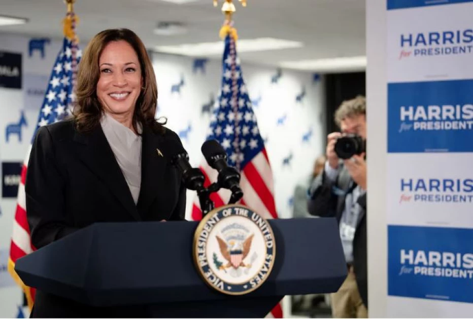 Harris makes presidential campaign debut in swing state of Wisconsin