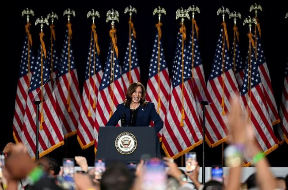 Harris bashes Trump over 'fear and hate' in debut rally