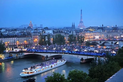 Historic river parade, Dion show-stopper ignite Paris Olympics