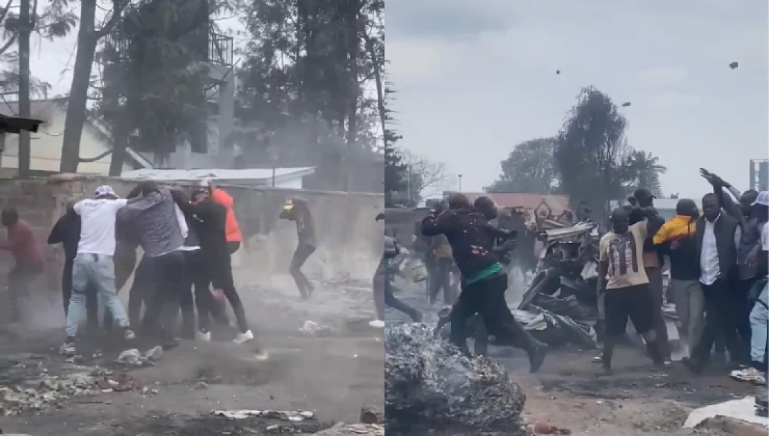 Sakaja pelted with stones after visiting Toi market following fire incident