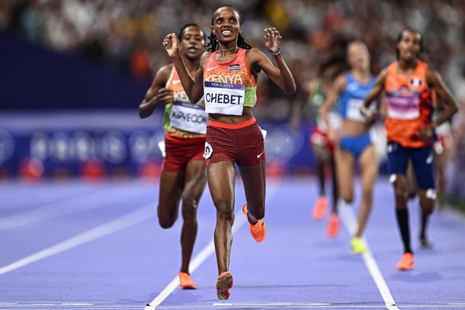 Chebet strikes gold, Kipyegon silver reinstated as Moraa claims bronze