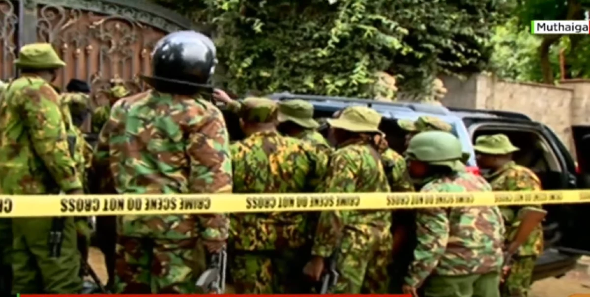 Police officers surround businessman Jimi Wanjigi’s home