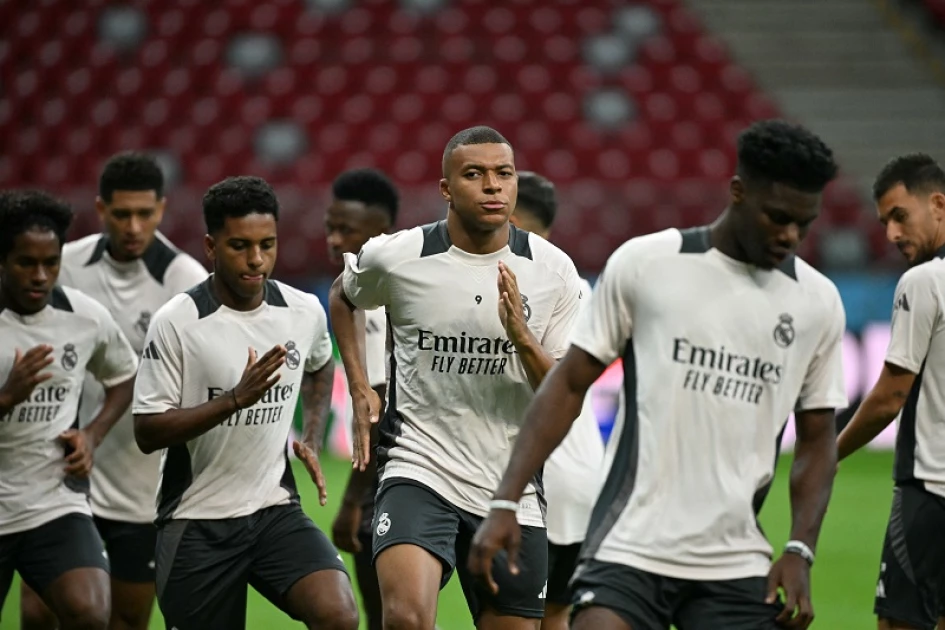 Mbappe set for longawaited Real Madrid debut in UEFA Super Cup