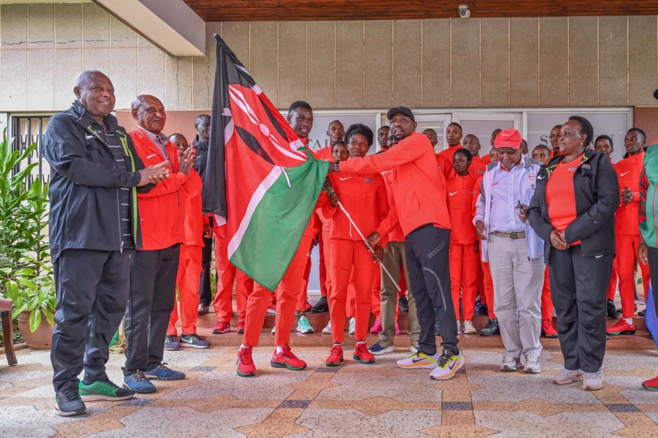 Kenya U-20 athletics team flagged off for World Champs