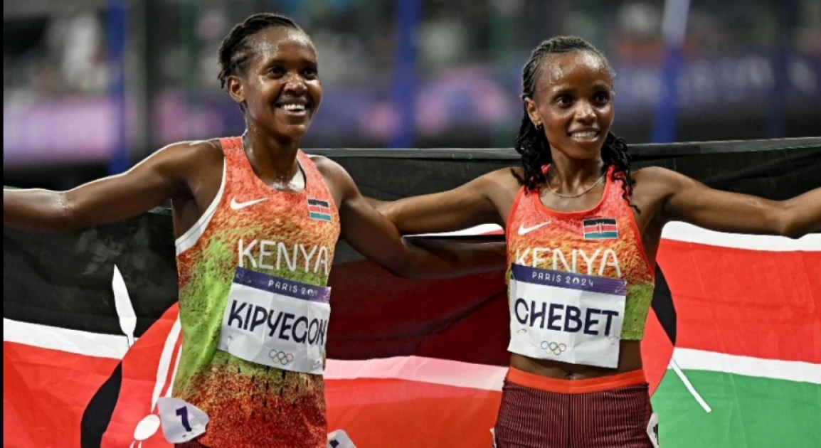 Faith Kipyegon and Beatrice Chebet return home to Kenya and receive hero’s welcome