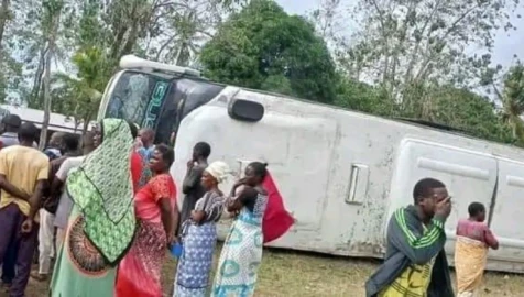 Nine-month-old baby killed, 17 people injured in Kilifi bus crash