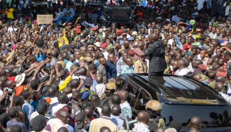 President Ruto receives grand welcome in Kondele three years after his motorcade was stoned