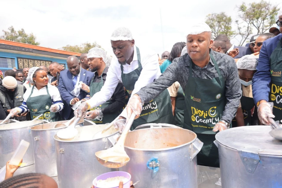 Sakaja to expand school feeding program to informal schools as he launches Phase 3 of 'Dishi Na County'