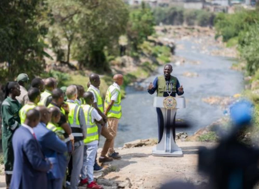 President Ruto vows to clean Nairobi River in one year, employ 20,000 youths