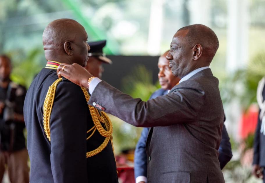 'Protect police from intimidation and blackmail!' President Ruto tells new IG Kanja