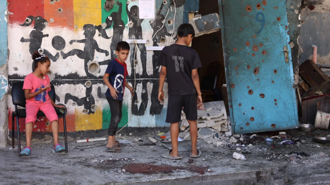 Gaza rescuers say Israeli strike on school-turned-shelter killed 21