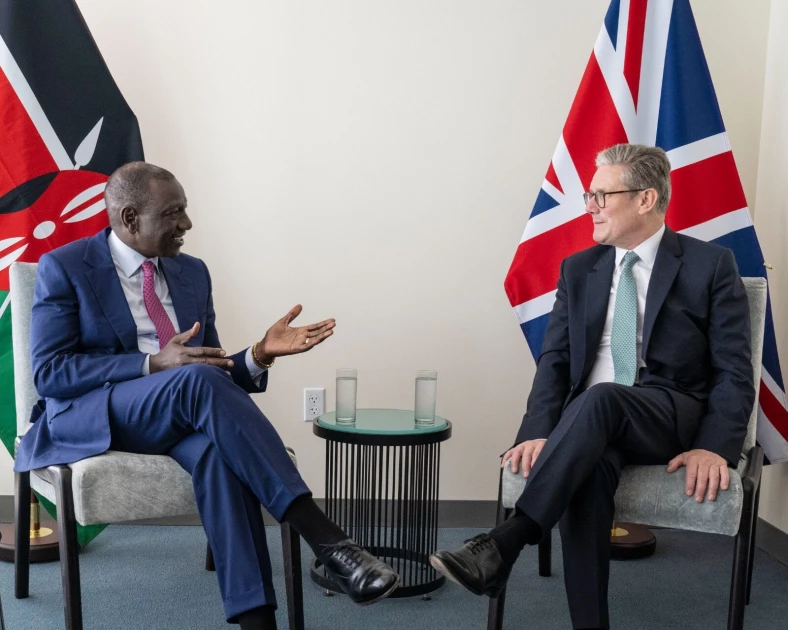 Ruto discusses Nairobi Railway City project with UK PM Starmer