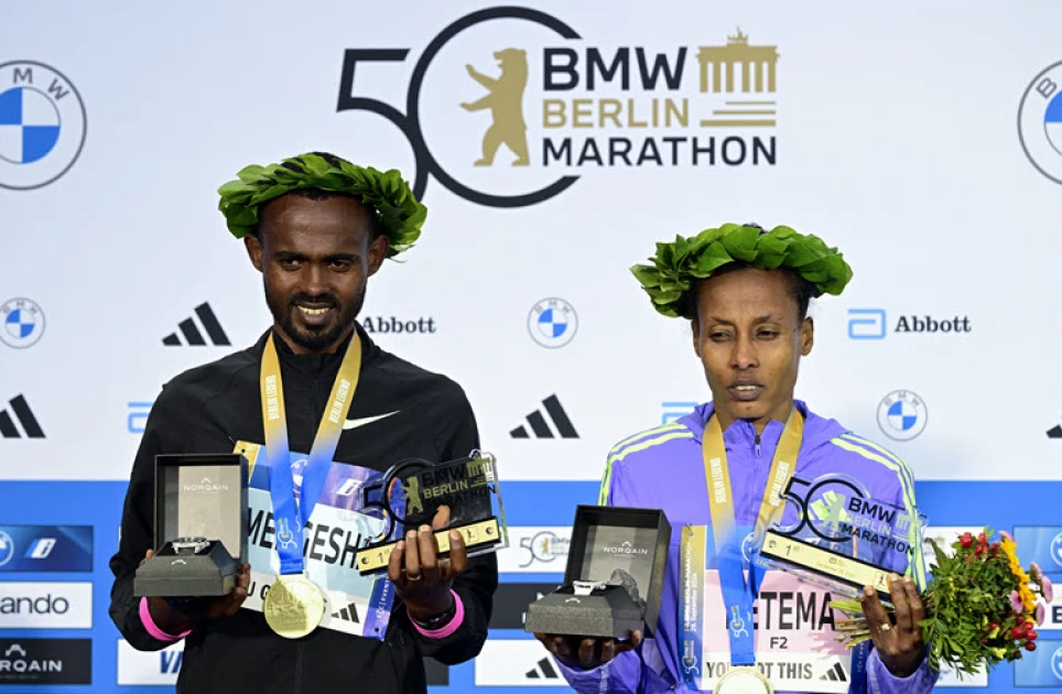 Mengesha and Ketema complete Ethiopian double at Berlin Marathon