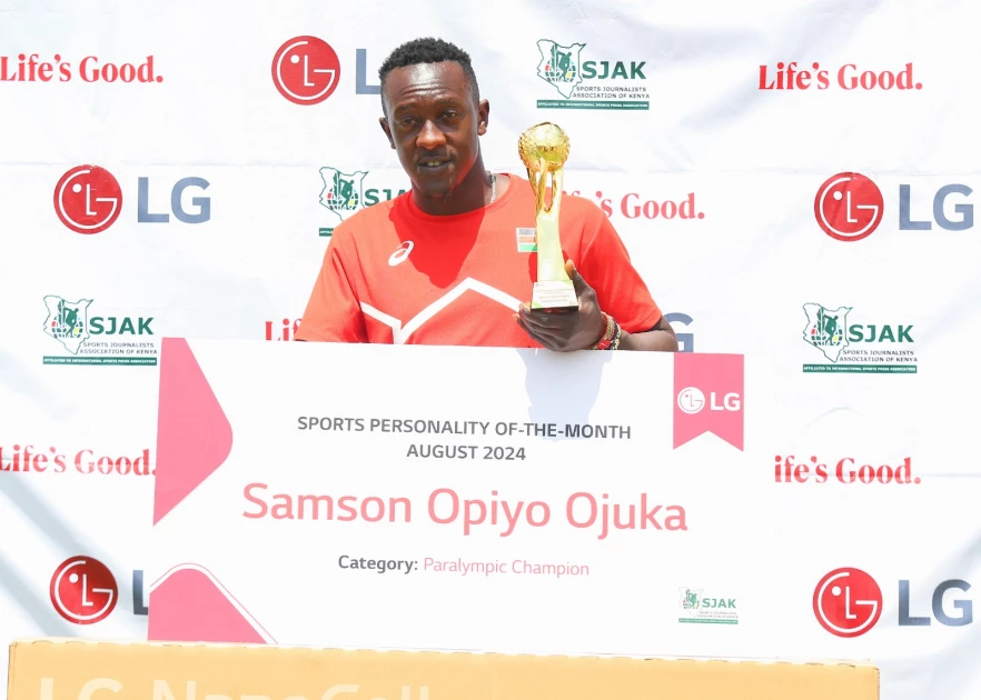 Samson Ojuka named LG/SJAK Sports Personality of the Month for September 2024