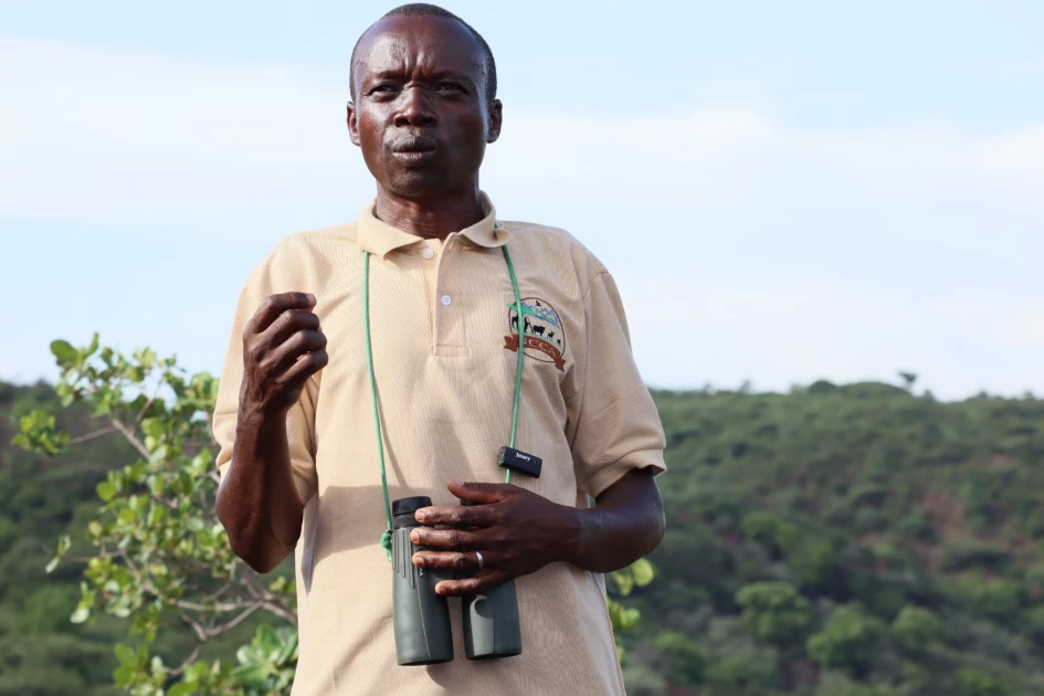 Mr. Jonathan Koech is the chairman of the Mangar Community Conservancy.