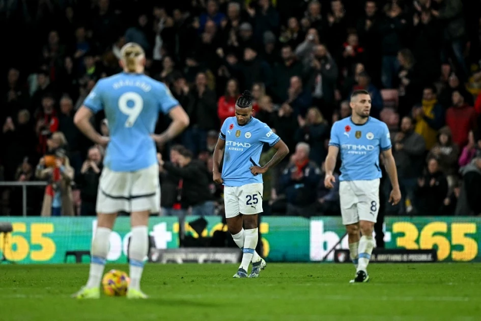 Man City suffer shock 21 Premier League loss at Bournemouth