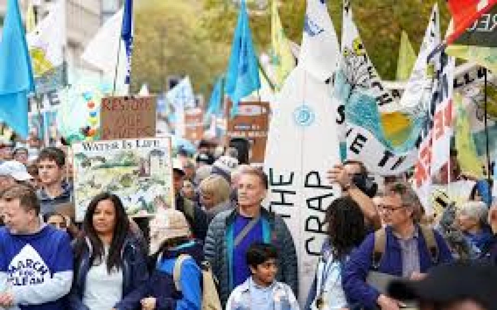 Thousands Take To London Streets Demanding Cleaner Water