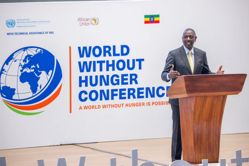 President Ruto calls for investment in food security to end hunger in Africa