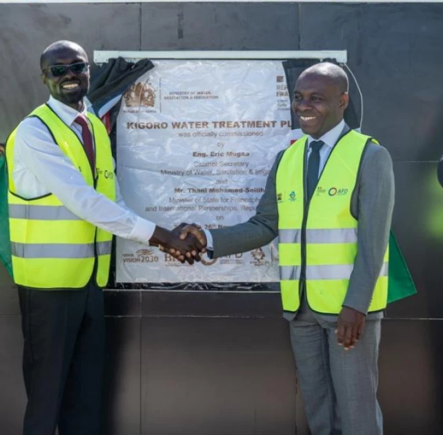 Relief for Nairobi as Ksh. 4.5B Kigoro Water Treatment Plant commissioned