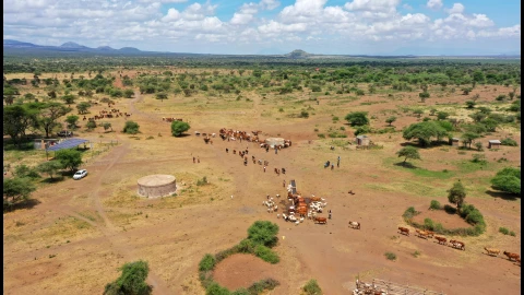 Water for all as solar power springs 40-year-old borehole to life