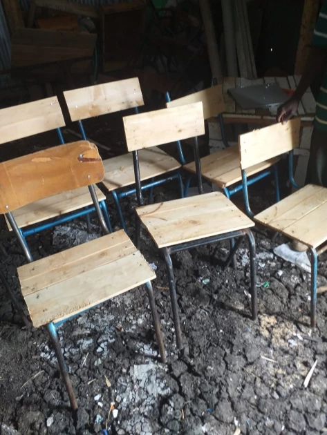 Inside a classroom at Manyatta Secondary School. | PHOTO: Zipporah Kariuki/Citizen Digital