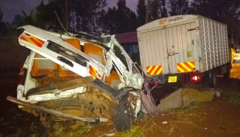 Six injured in early morning crash on Sagana-Karatina road