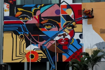 Ivory Coast's economic hub Abidjan turns into vibrant graffiti gallery