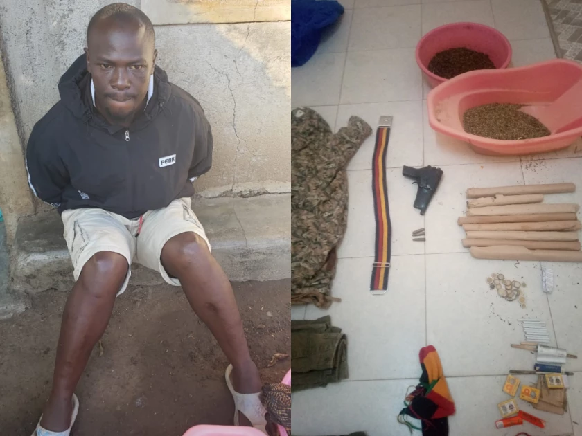 Homa Bay: Suspected gangster arrested, firearm recovered by police