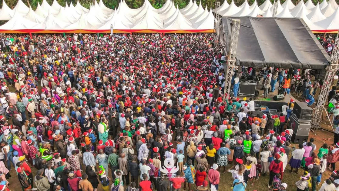 Pomp and color as thousands of Embu residents gather for remarkable Christmas day treat