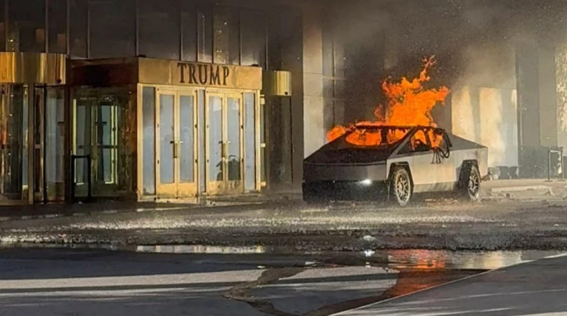 Tesla Cybertruck explodes outside Trump Las Vegas hotel, killing driver