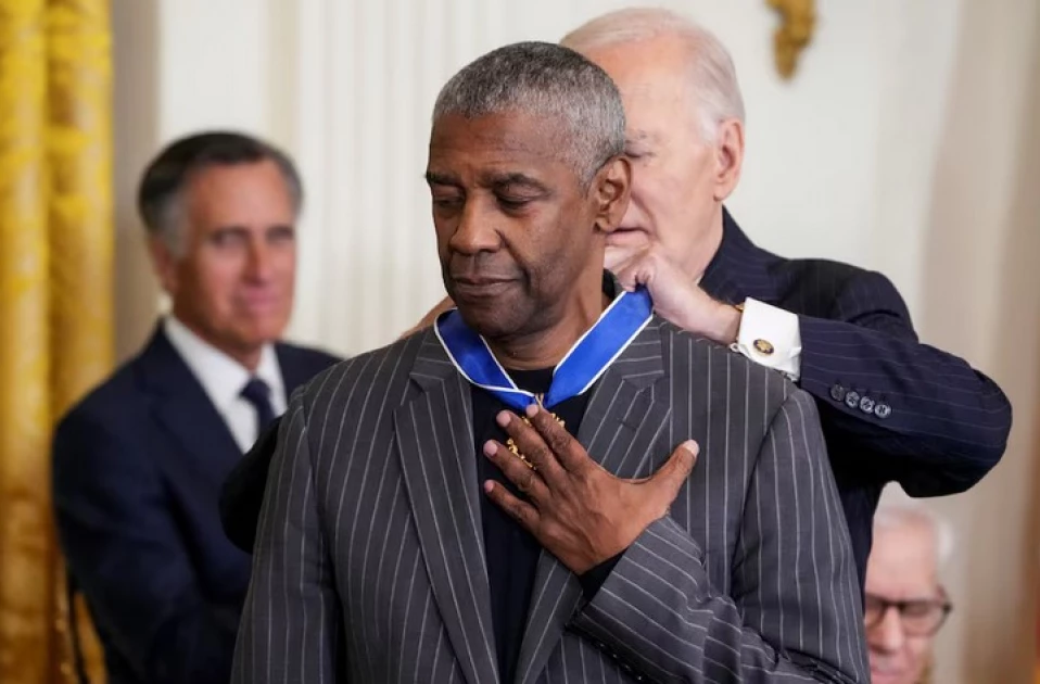 Biden awards Presidential Medal of Freedom to Hillary Clinton, Michael J. Fox, Denzel Washington