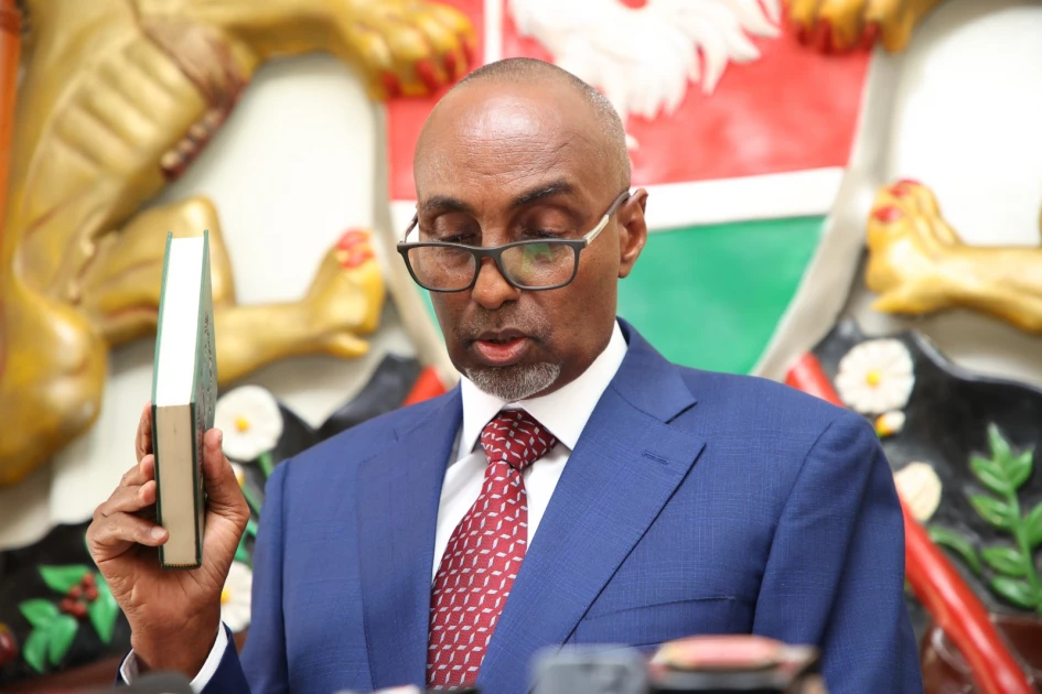 Abdi Ahmed Mohamud sworn in as new EACC CEO