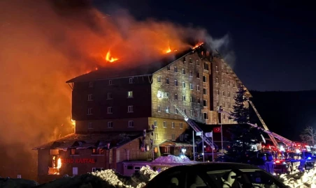 At least 66 dead and 51 injured in a hotel fire at a ski resort in northwestern Turkey