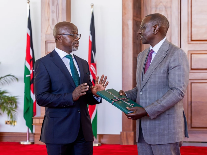 President Ruto receives tribunal report clearing Justice Kullow