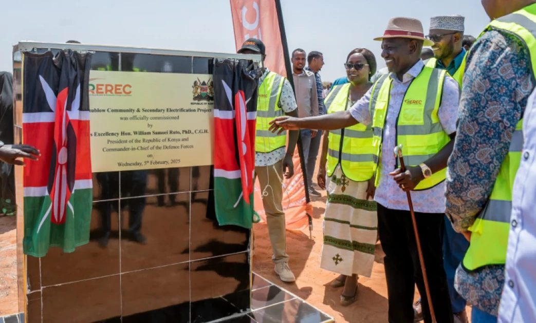 Ruto commissions electrification project connecting 91 homes, school and mosque in Wajir