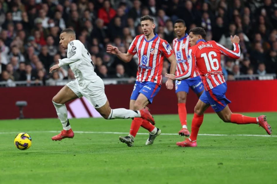 Mbappe secures Real Madrid derby draw against Atletico