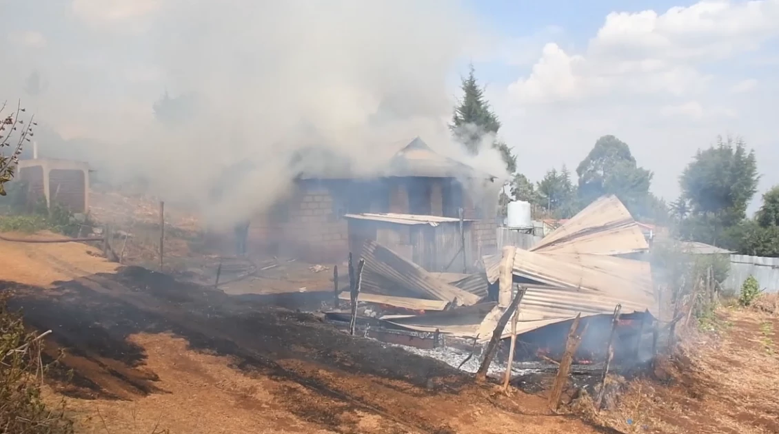 Irate residents torch main suspect's house after missing dentist found dead in Elgeyo Marakwet