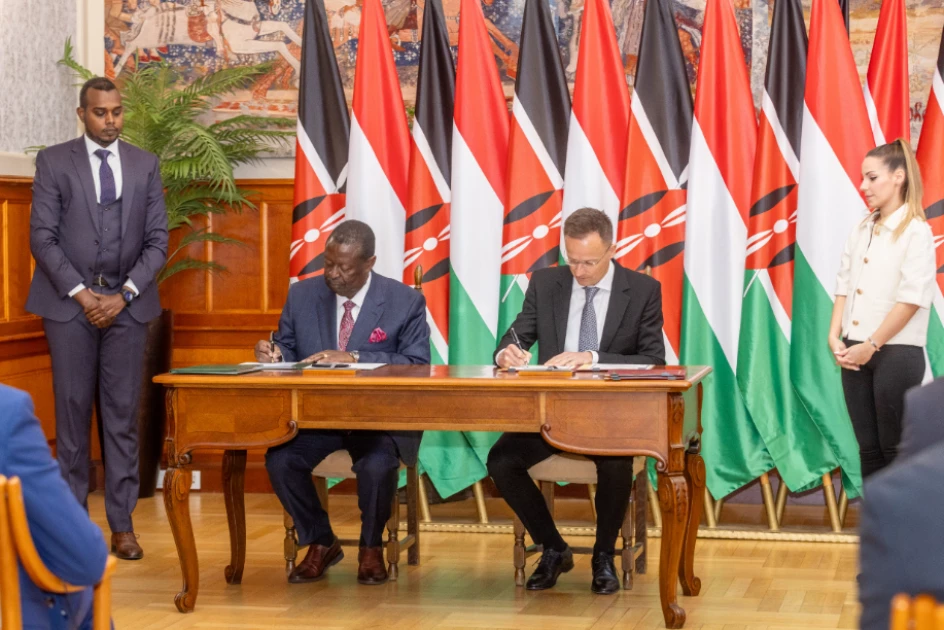 200 Kenyan students to study in Hungary yearly as Mudavadi signs key MoUs