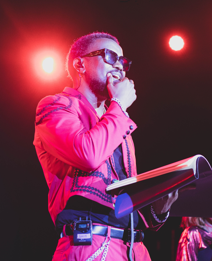 Nyashinski performing at The Showman Residency on April 5, 2026. PHOTO  EUGENE OMONDI | CITIZEN DIGITAL