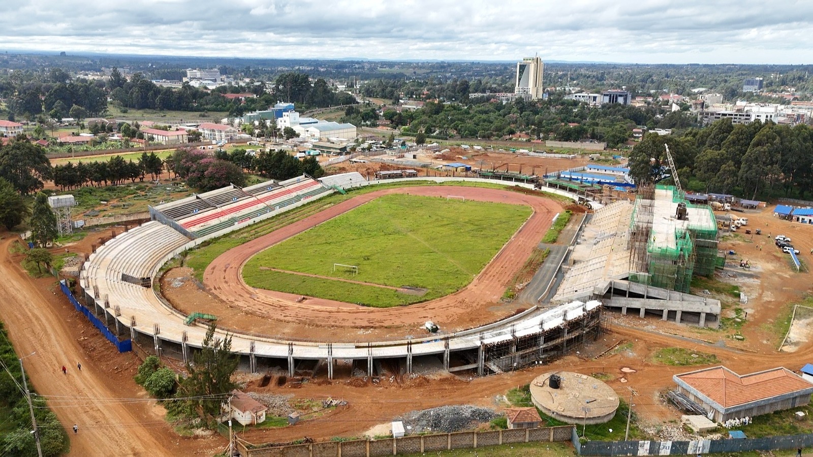 Kipchoge Keino Stadium upgrade in Eldoret County is 37 per cent complete as works continue to meet Fédération Internationale de Football Association (FIFA) and Confederation of African Football (CAF) standards.