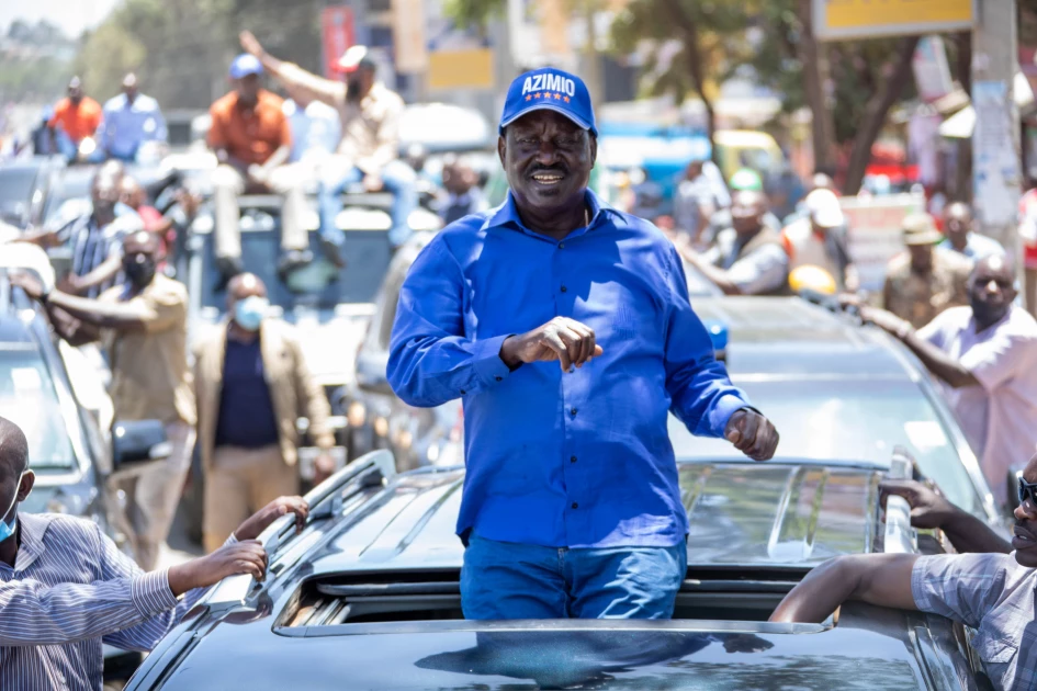 Raila concludes Western Kenya tour, calls for huge voter turn-out in August