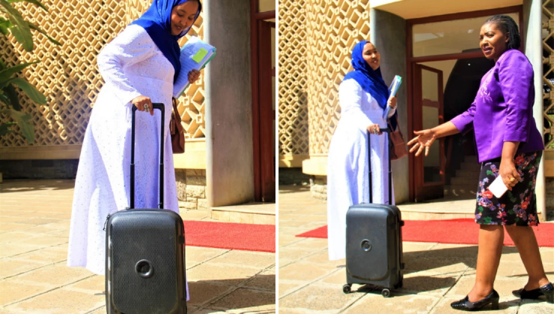Fatuma Gedi takes suitcase full of 'land-grabbing evidence' against DP Ruto to Parliament