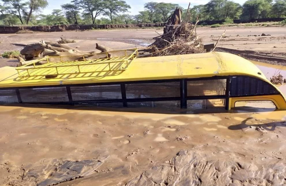 Kabarnet SDA bus swept away by floods