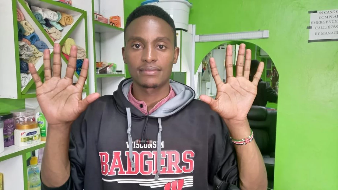 Nakuru man with six fingers ventures into the massage industry