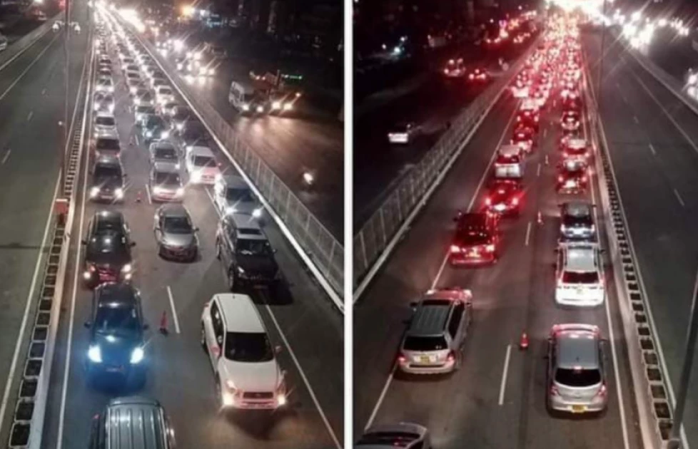 Motorists stuck in traffic pile-up on Nairobi Expressway