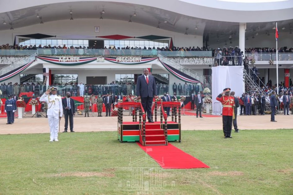 President Kenyatta skips DP Ruto in protocol breach during Madaraka celebrations