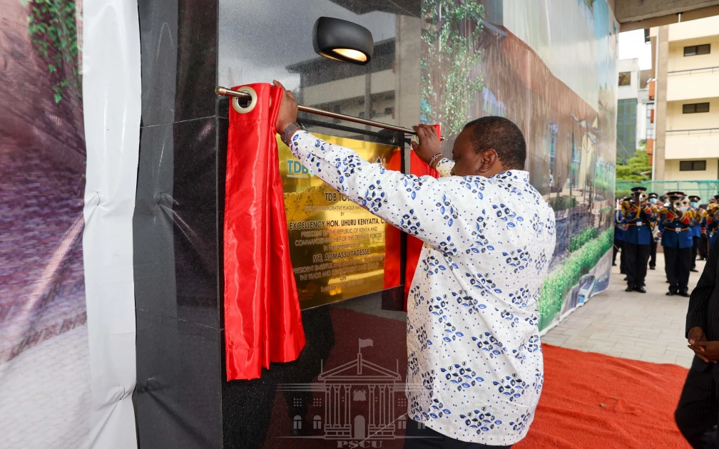 President Kenyatta opens the new Trade and Development Bank Tower